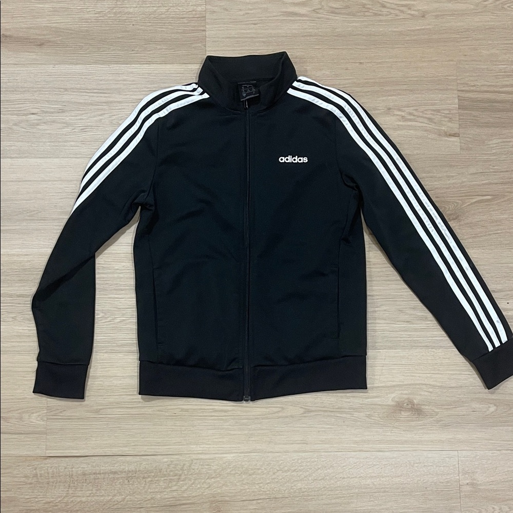 Adidas Black Zip-Up Jacket